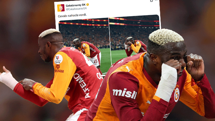 Galatasaray'dan Fenerbahçe'ye Osimhen göndermesi!